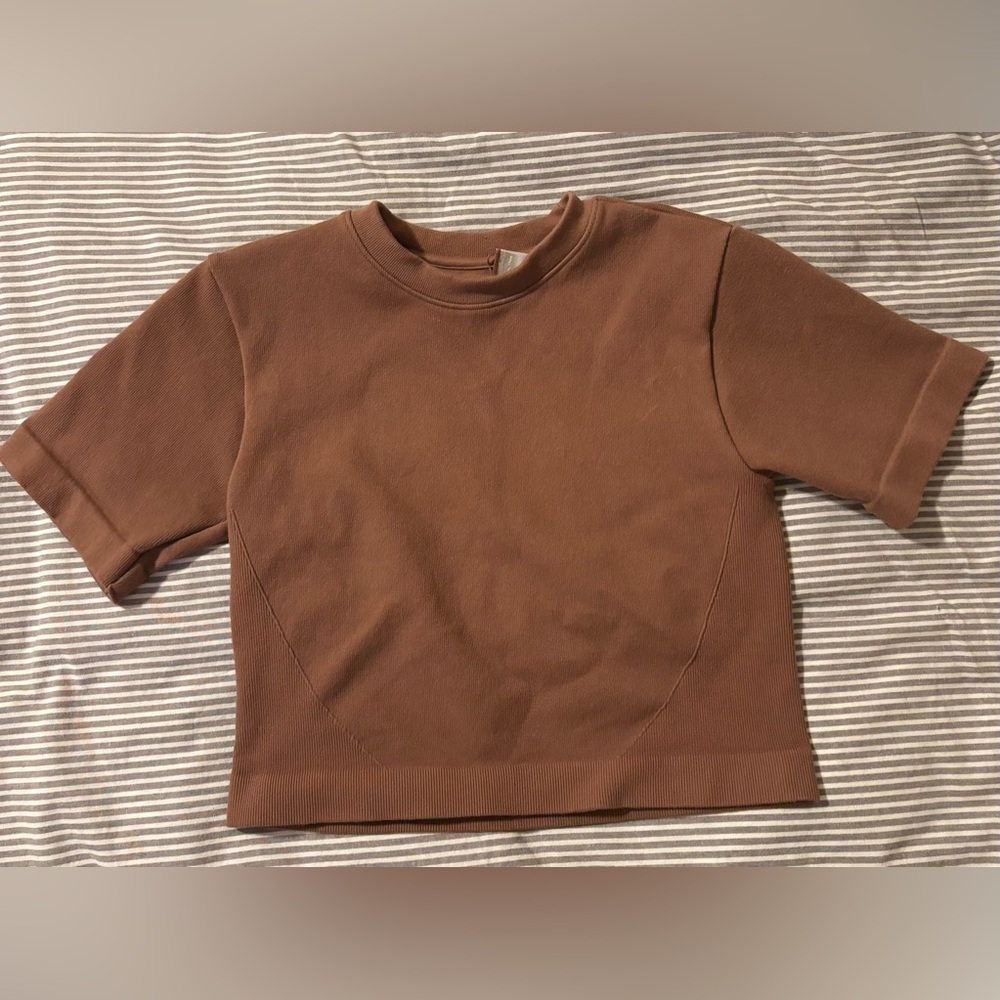 Everlane Brown cropped Compression Top, size XL-XXL, S-L